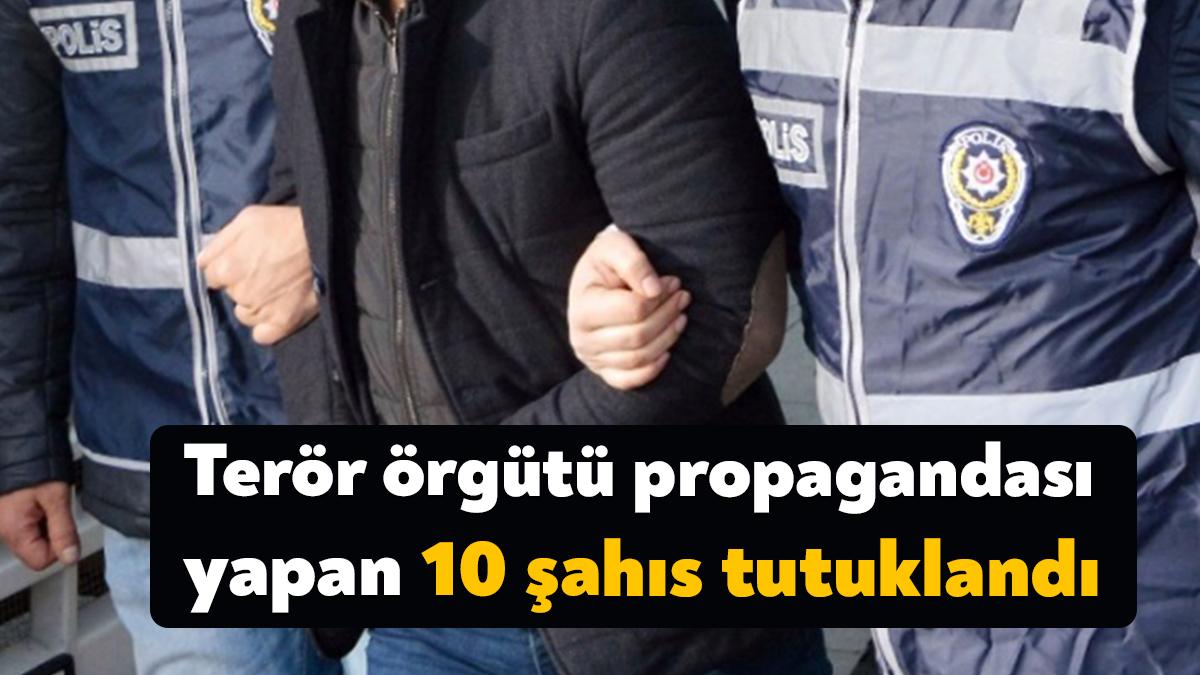 Kocaeli’de terör örgütü propagandası yaptığı tespit edilen 10 şahıs, sevk
