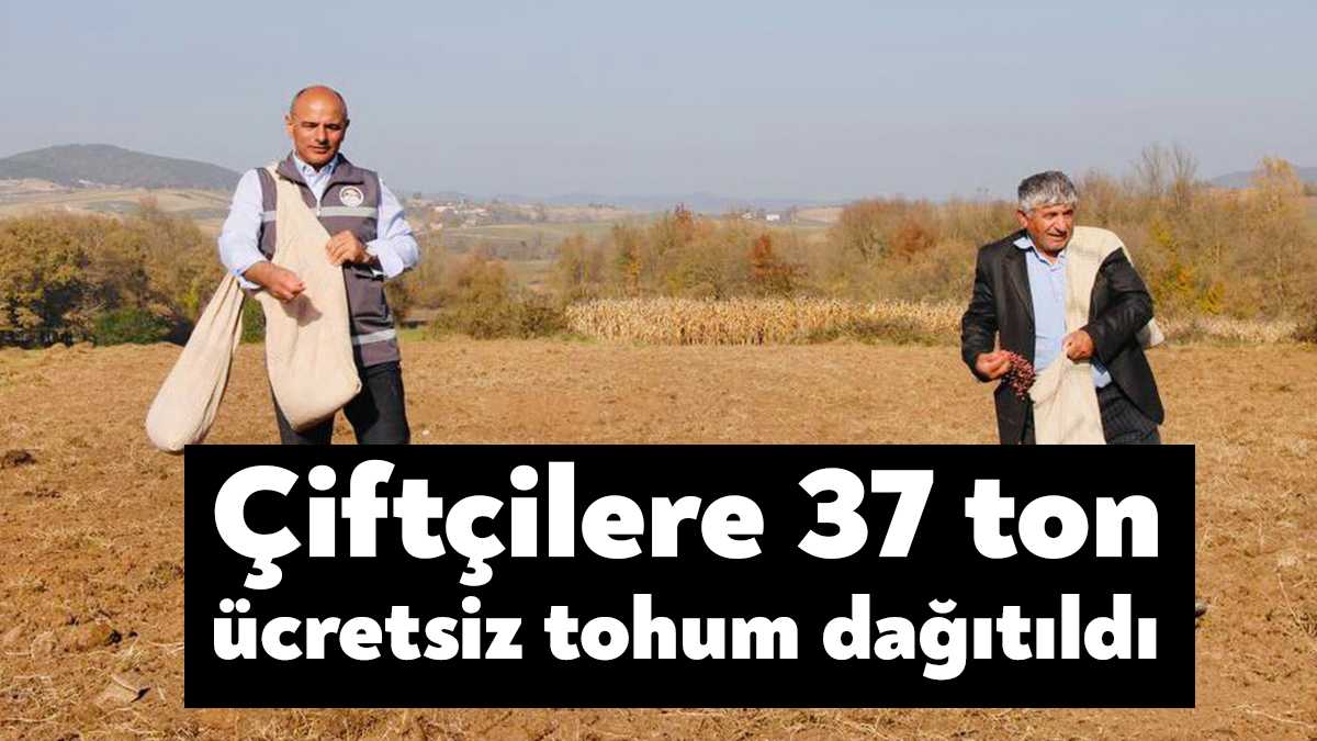 Çiftçilere 37 ton sertifikalı buğday tohumunun dağıtıldığı törende konuşan Başkan