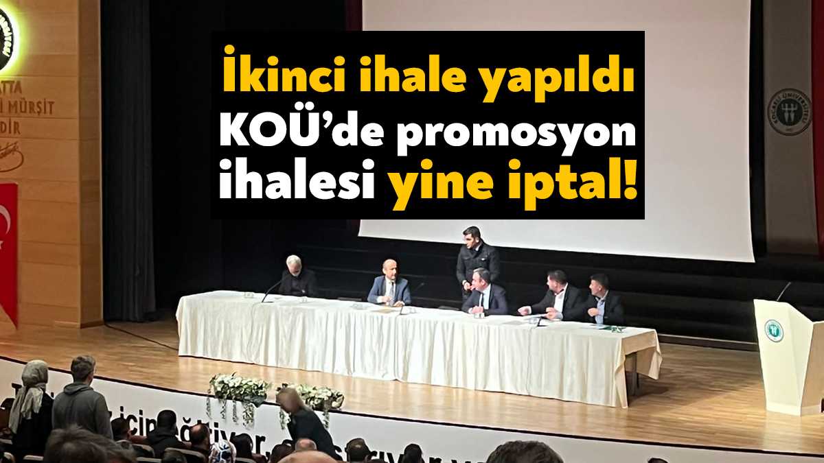 Kocaeli Üniversitesi’nde ikinci kez gerçekleştirilen promosyon ihalesinde bankalar tarafından teklifler