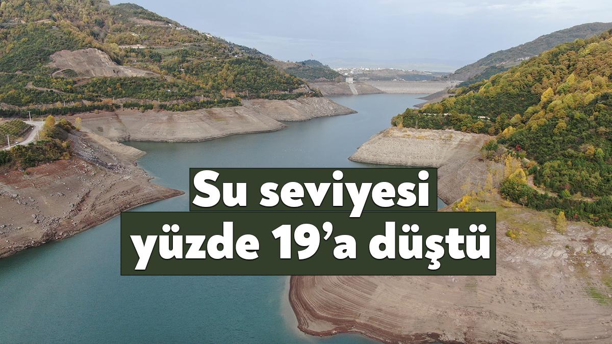 Kocaeli’de beklenen yağışların düşmemesi neticesinde kentin su ihtiyacının büyük ölçüde