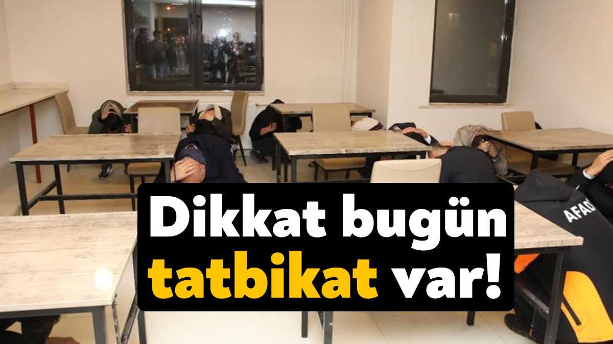 Deprem tatbikatı neden 18 57'de yapılacak merak ediliyor. Türkiye genelinde