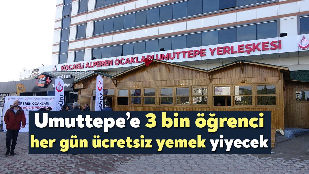  Kocaeli'de 3 bin öğrenciye ücretsiz yemeğin dağıtılacağı Aşevi ve Kültür
