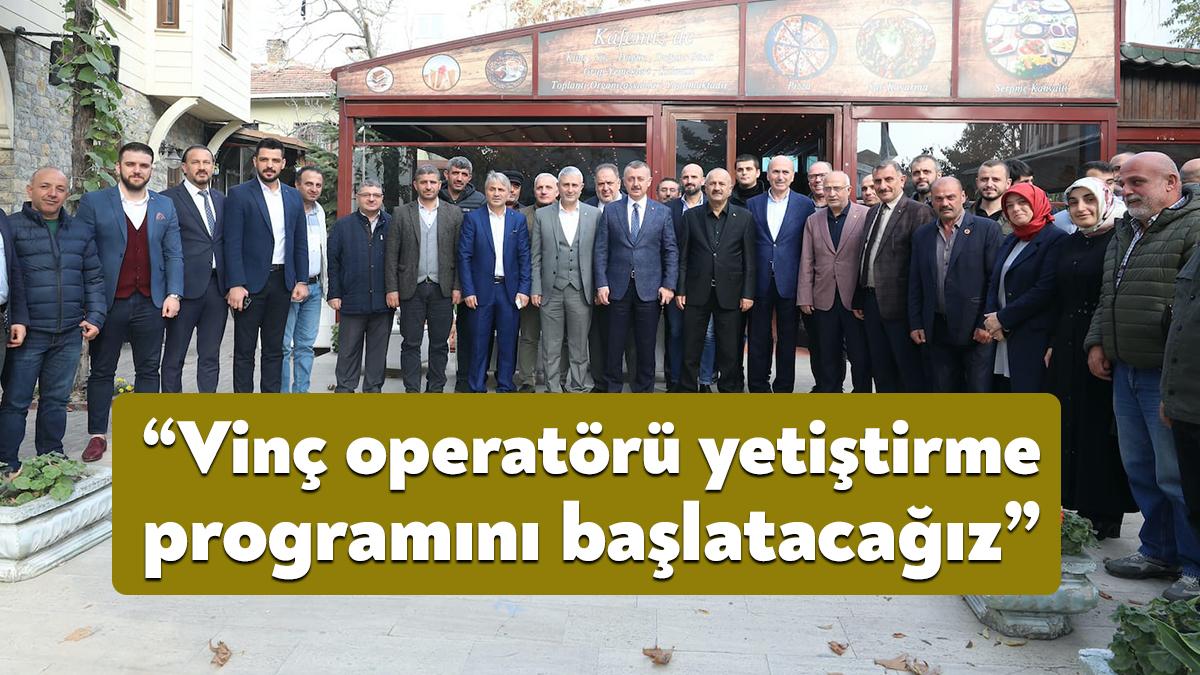 Gebze bölgesinde Vinç işletmeciliği yapan esnaflarla sabah kahvaltısında buluşan Başkan