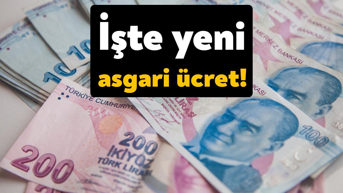 2023 yılı asgari ücreti belirlendi. 2023 yılı asgari ücret