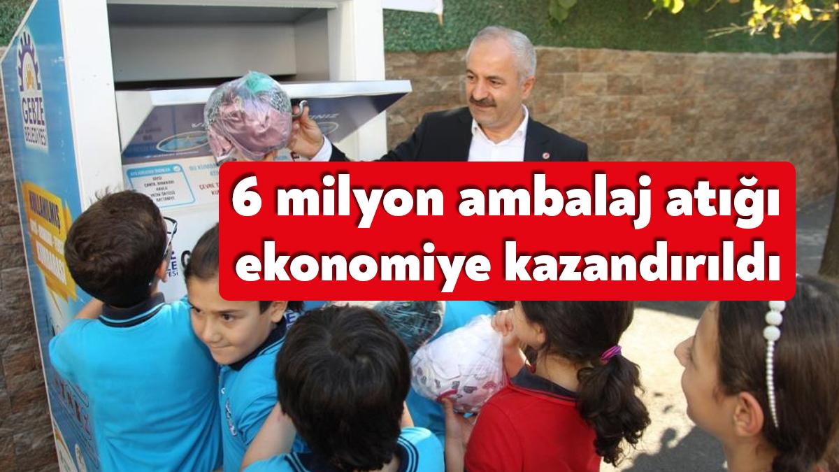 Gebze'de 2022 yılında tonlarca endüstriyel atık kaynağından alınarak ekonomiye kazandırıldı.