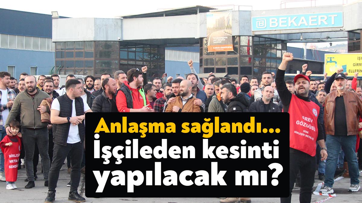 Bekaert İzmit fabrikasında 18 gündür devam eden grev, dün gece