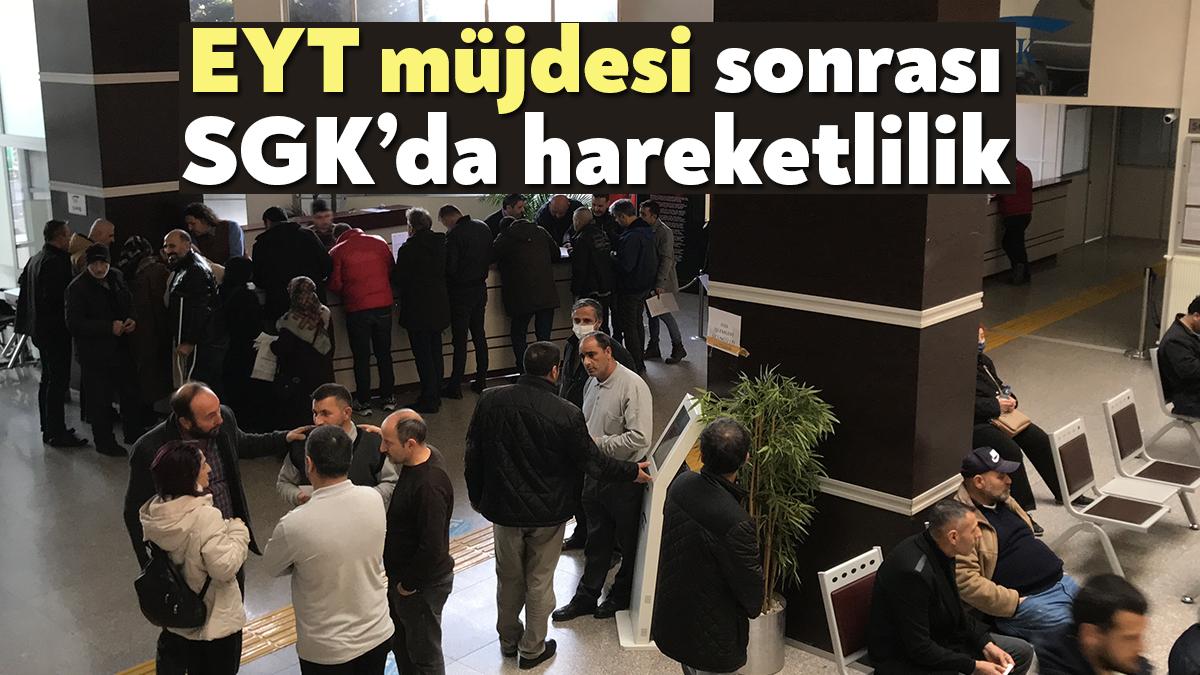 Cumhurbaşkanı Recep Tayyip Erdoğan’ın açıkladığı EYT düzenlemesi sonrasında Kocaeli’de vatandaşlar