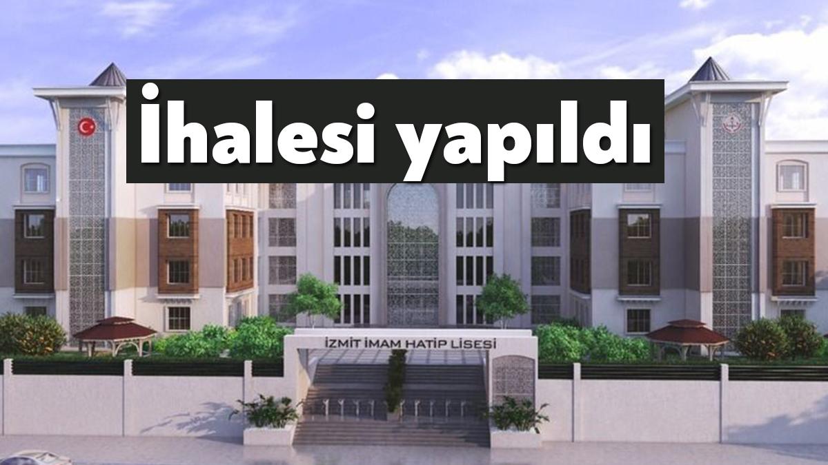 İzmit Anadolu İmam Hatip Lisesi yeni bina inşaatının yapım ihalesi