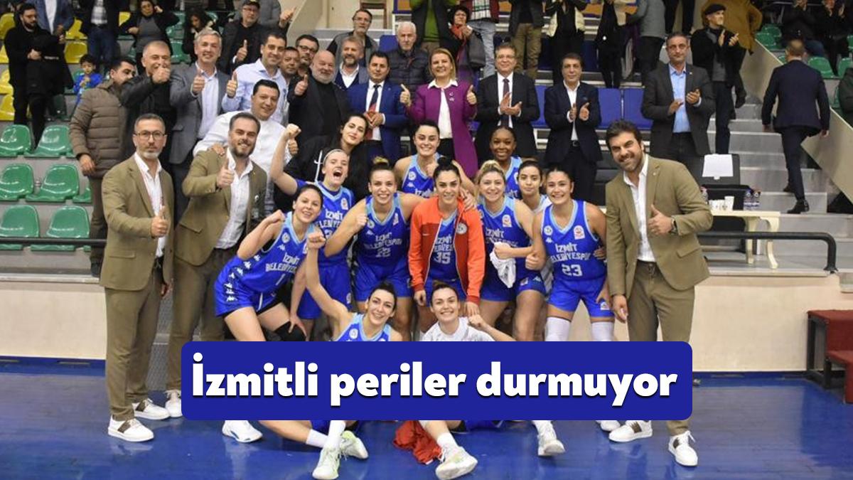 Türkiye Kadınlar Basketbol 1.Ligi’nde zirve mücadelesi veren İzmit Belediyespor, deplasmanda