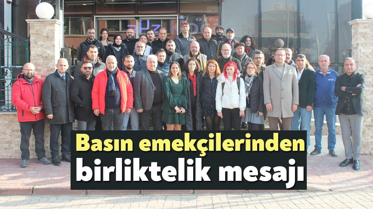 Türkiye Gazeteciler Sendikası Kocaeli Temsilciliği ve Kocaeli Gazeteciler Cemiyeti üyeleri