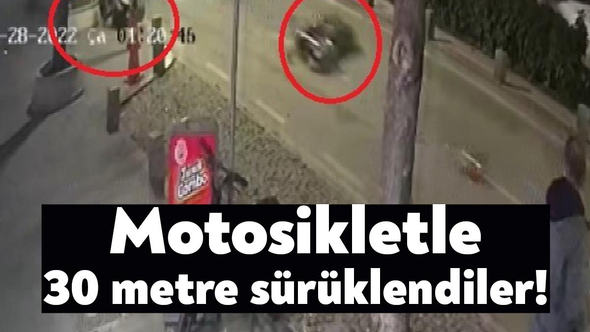 Kocaeli’nin İzmit ilçesinde seyir halinde olan motosiklet kontrolden çıkarak trafik