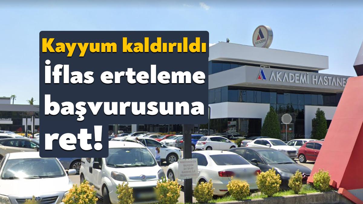 2018 yılından beri iflas ertelemesi alan Özel Kocaeli Akademi Sağlık
