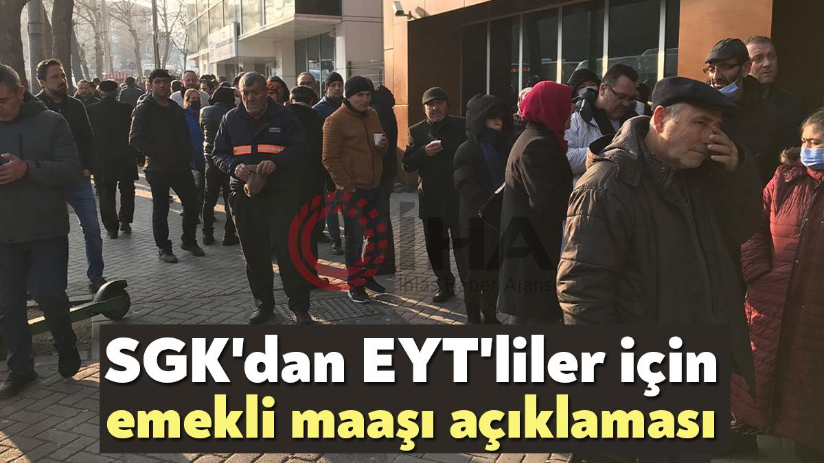 Sosyal Güvenlik Kurumu (SGK) Başkanlığı tarafından yapılan açıklamada, emeklilikte yaşa