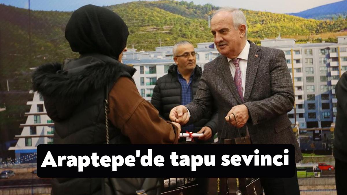Derince Belediyesi'nin kentsel dönüşüm alanında yapımını tamamladığı Araptepe'de yaşam başladı.