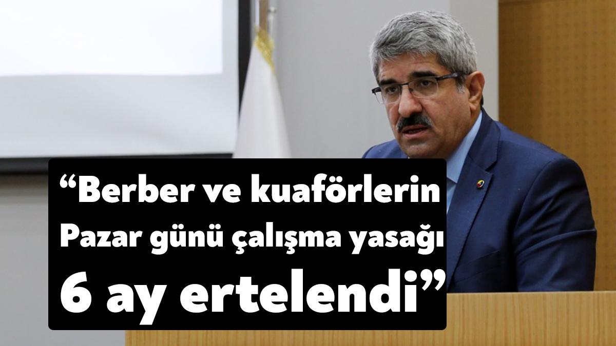 Yılın son meclis toplantısında konuşan KOTO Başkanı Necmi Bulut, berber