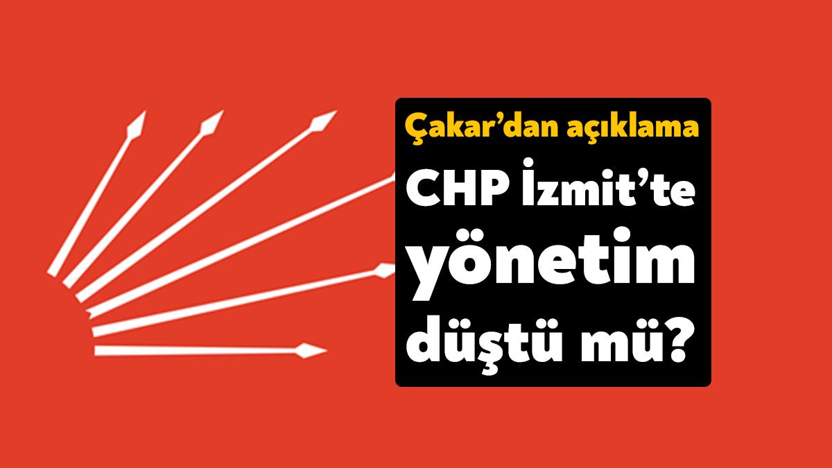 CHP İzmit’te yönetimde istifalar olduğu, bu sebeple de ilçe yönetiminin