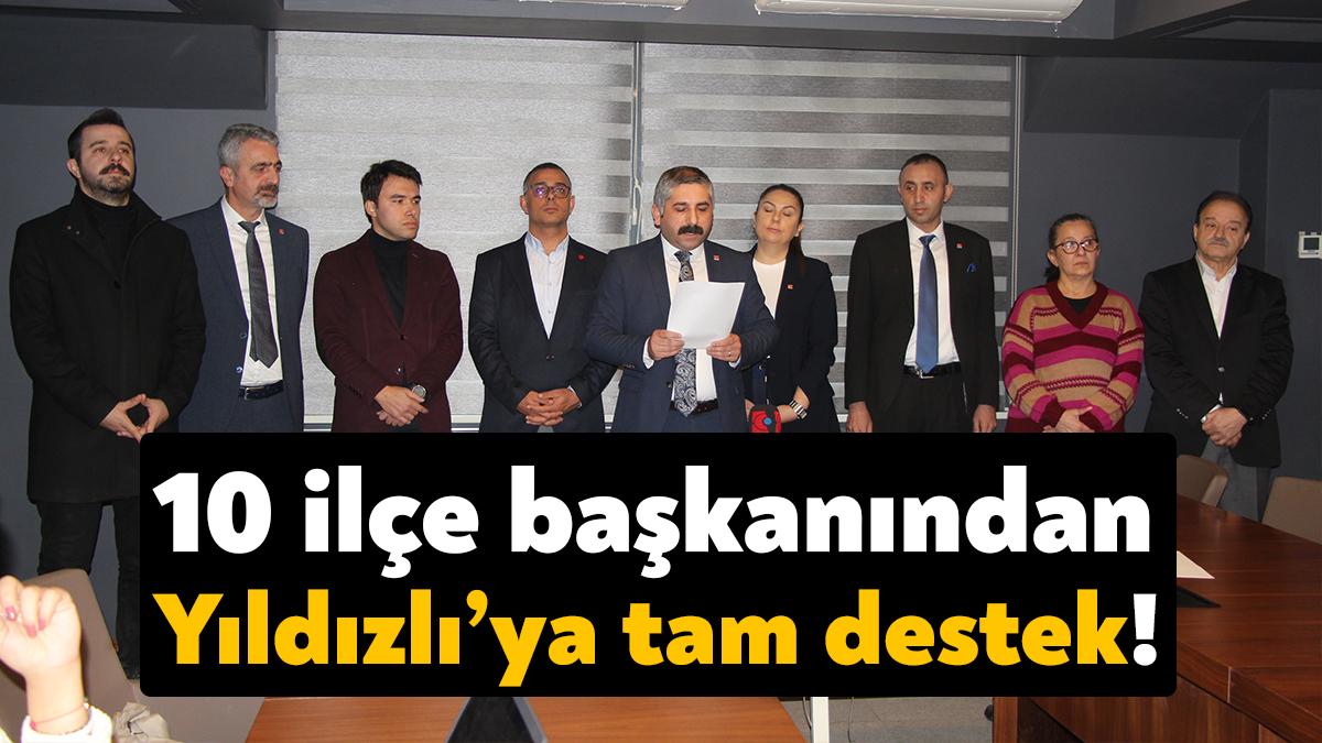CHP Kocaeli’de görevlerine devam eden 10 ilçe başkanı bugün ortak