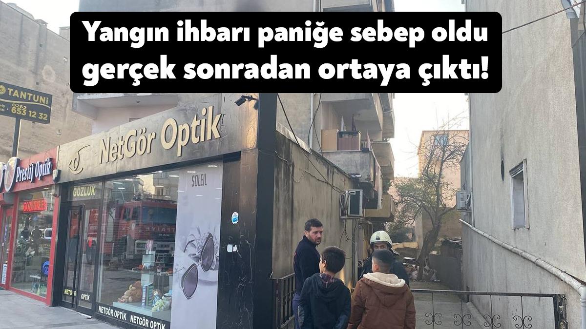 Kocaeli'de bir binanın inşaat halinde olan 3. katında çıkan dumanlar