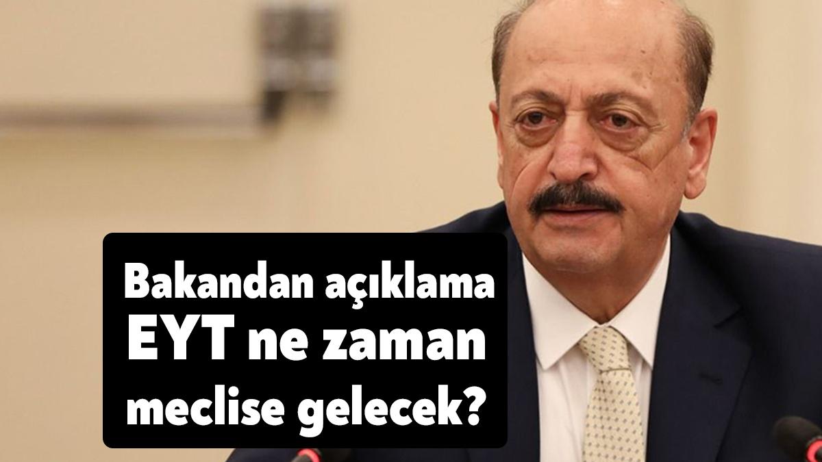 EYT düzenlemesiyle ilgili açıklama yapan Bakan Bilgin, "Süreç aşama aşama