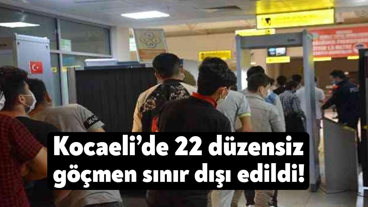 Kocaeli Valiliği Kocaeli ve bölge illerde yakalanan 22 düzensiz göçmenin