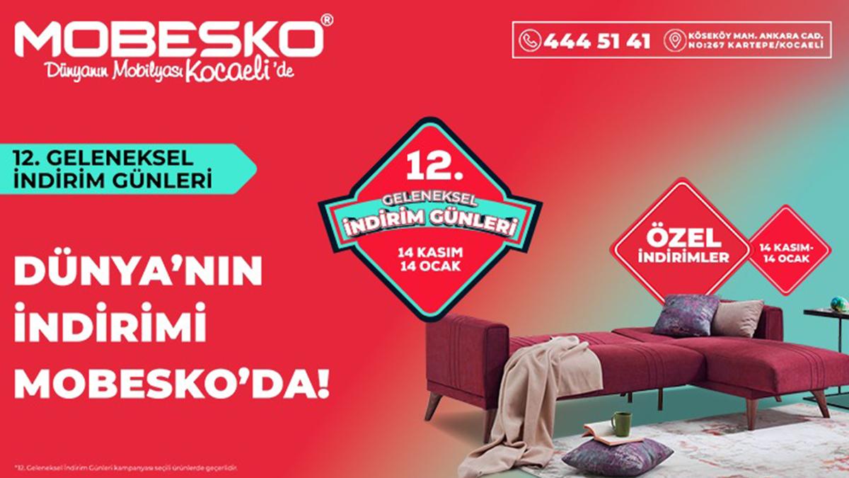 MOBESKO'nun 14 Kasım Pazartesi günü başlayan 12. Geleneksel İndirim Günleri