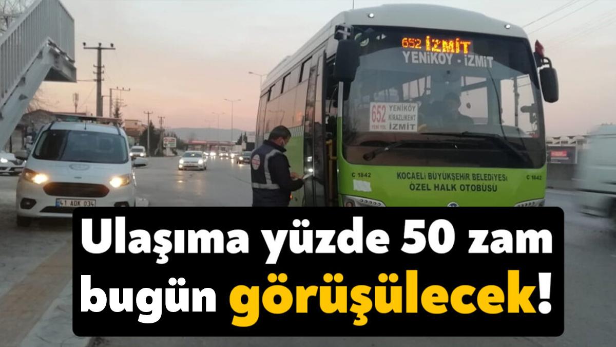 Kocaeli Büyükşehir Belediyesi Ulaşım Koordinasyon Merkezi (UKOME) toplantısı bugün yapılacak.
