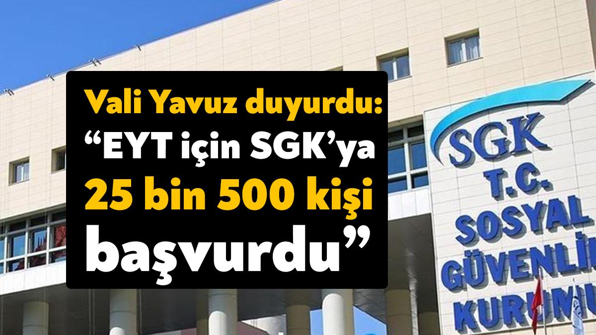 EYT kararının ardından Kocaeli Valisi Seddar Yavuz ilimizde 25 bin