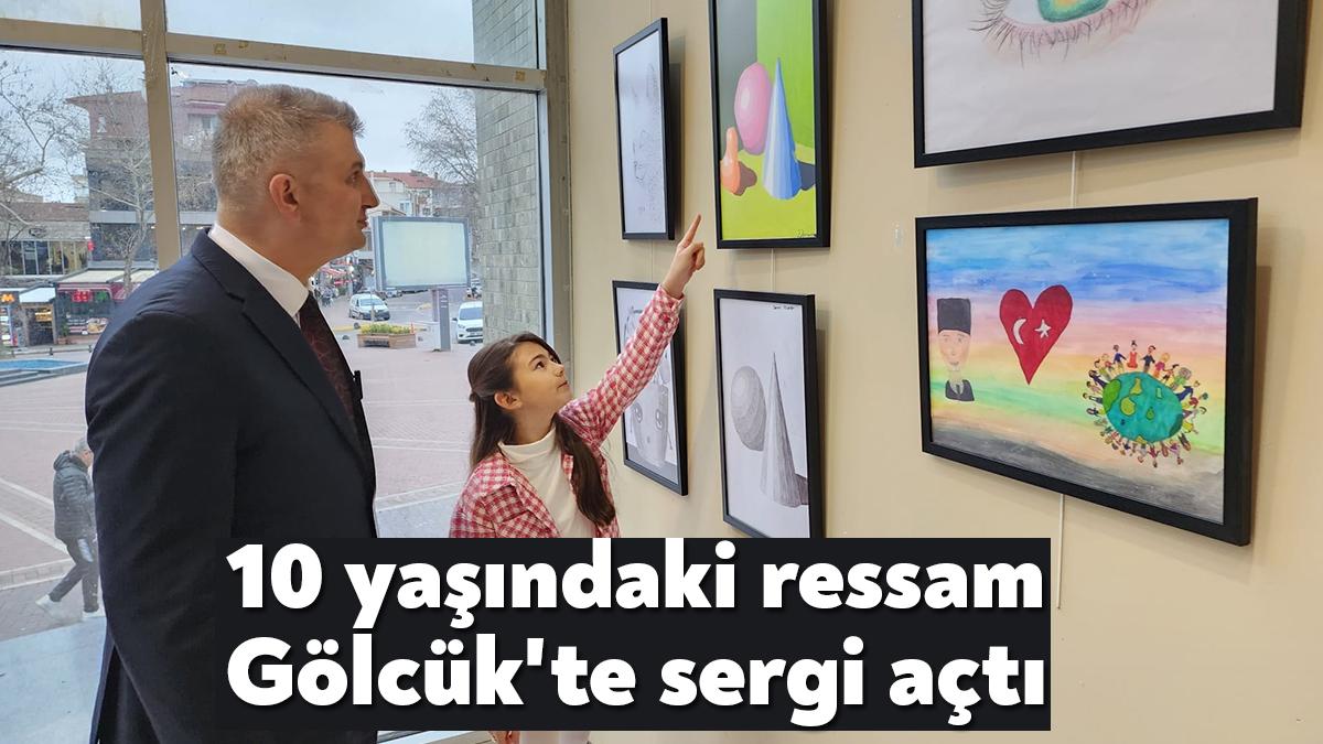 Yeteneği ile görenleri kendisine hayran bırakan 10 yaşındaki ressam Deren