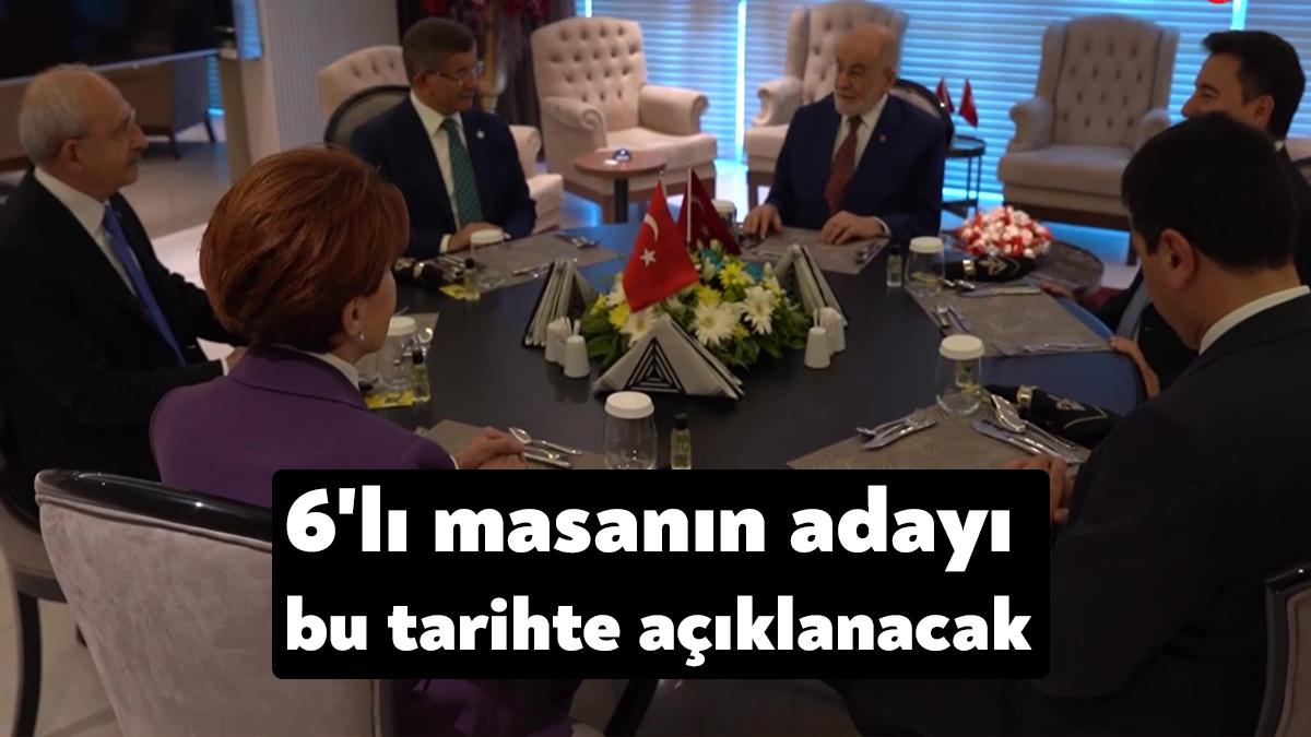 Seçim tarihi olarak 14 Mayıs'ın işaret edilmesinin ardından 6'lı masanın