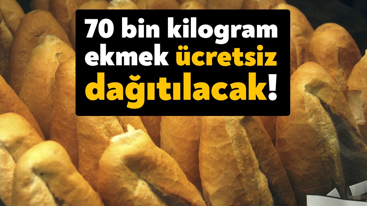 Körfez Belediyesi ihtiyaç sahibi vatandaşlar için 70 bin kilogram ekmek