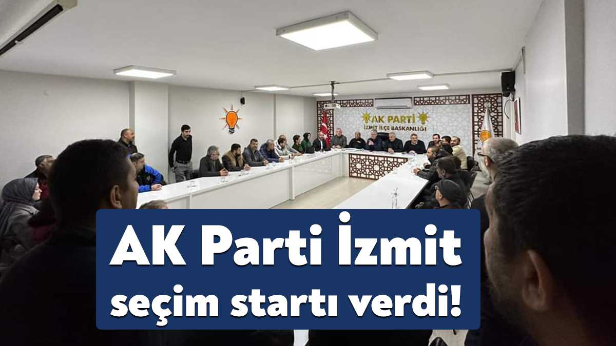 AK Parti İzmit İlçe Başkanı Ali Güney, sandık kurul üyeleriyle