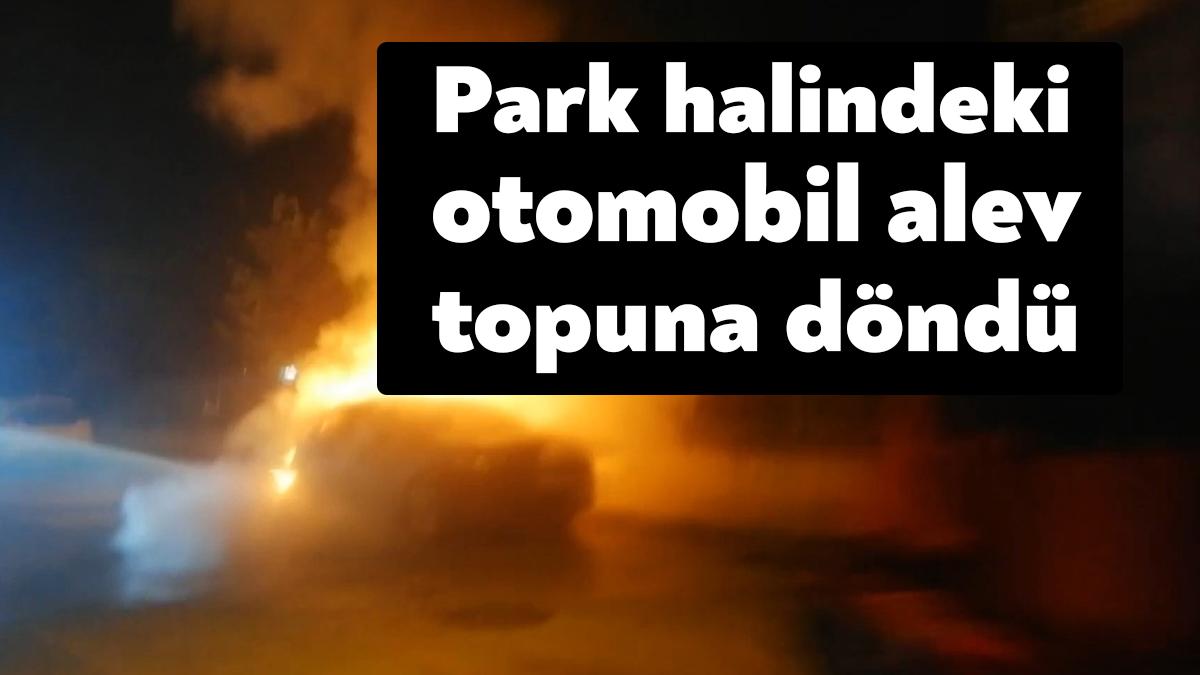 Kocaeli’de otomobil park halindeyken alev topuna döndü. İtfaiye ekiplerinin müdahalesiyle