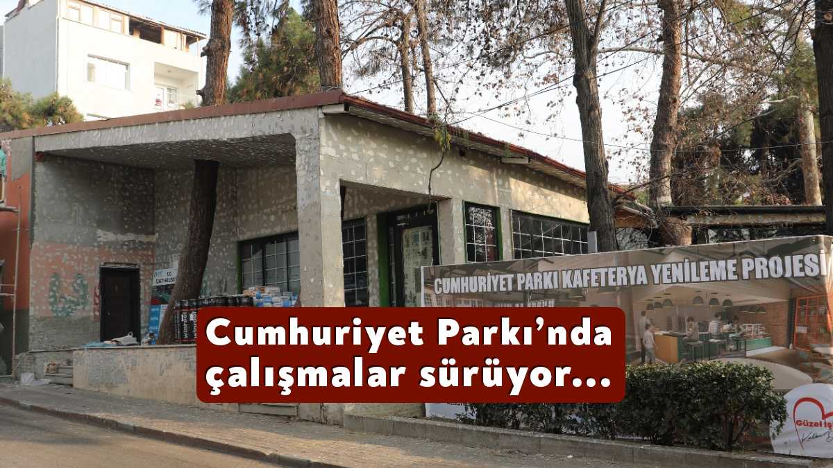 İzmit Belediyesi, Cumhuriyet Parkı Kafeterya Yenileme Projesi kapsamında kafenin dış