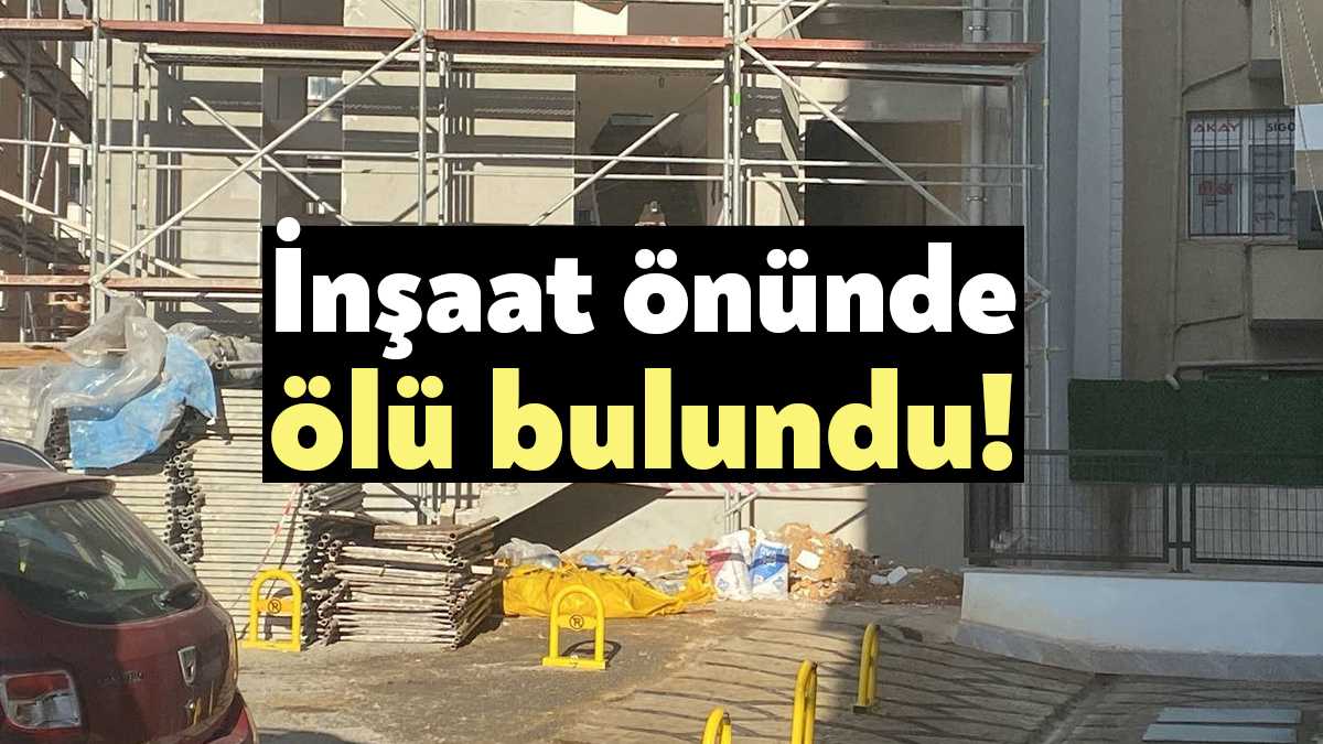 Kocaeli'nin Darıca ilçesinde takım elbiseli erkek şahıs, kanlar içinde inşaat