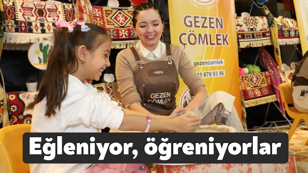 Kocaelili çocuklar tatilin ilk gününde Büyükşehir Belediyesi’nin kendileri için hazırladığı
