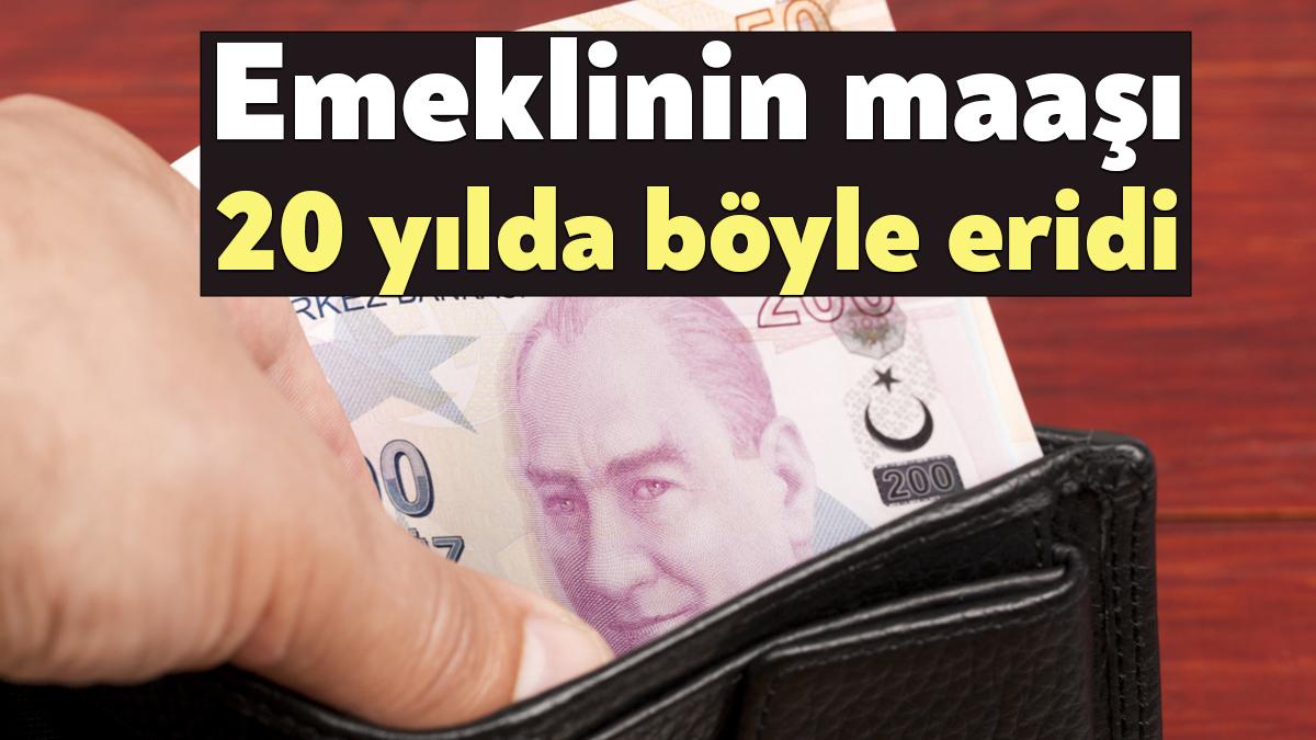 Yüzde 30 zam alan emeklinin maaşı 20 yılda kademe kademe