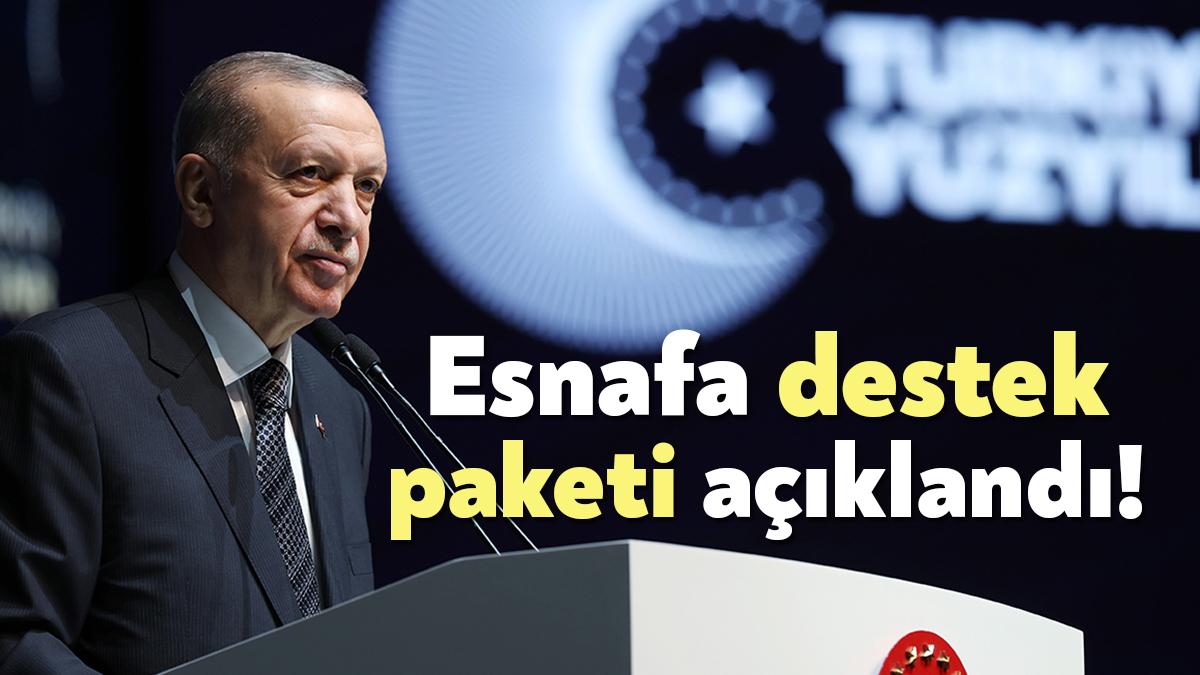 Cumhurbaşkanı Recep Tayyip Erdoğan, “Esnafımızın hammadde, malzeme alımlarında kullandığı kredi