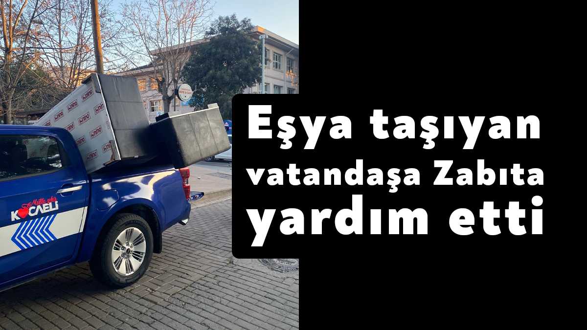 Büyükşehir Belediyesi Zabıta ekipleri, sepetli bisikletle evine eşya taşımaya çalışan