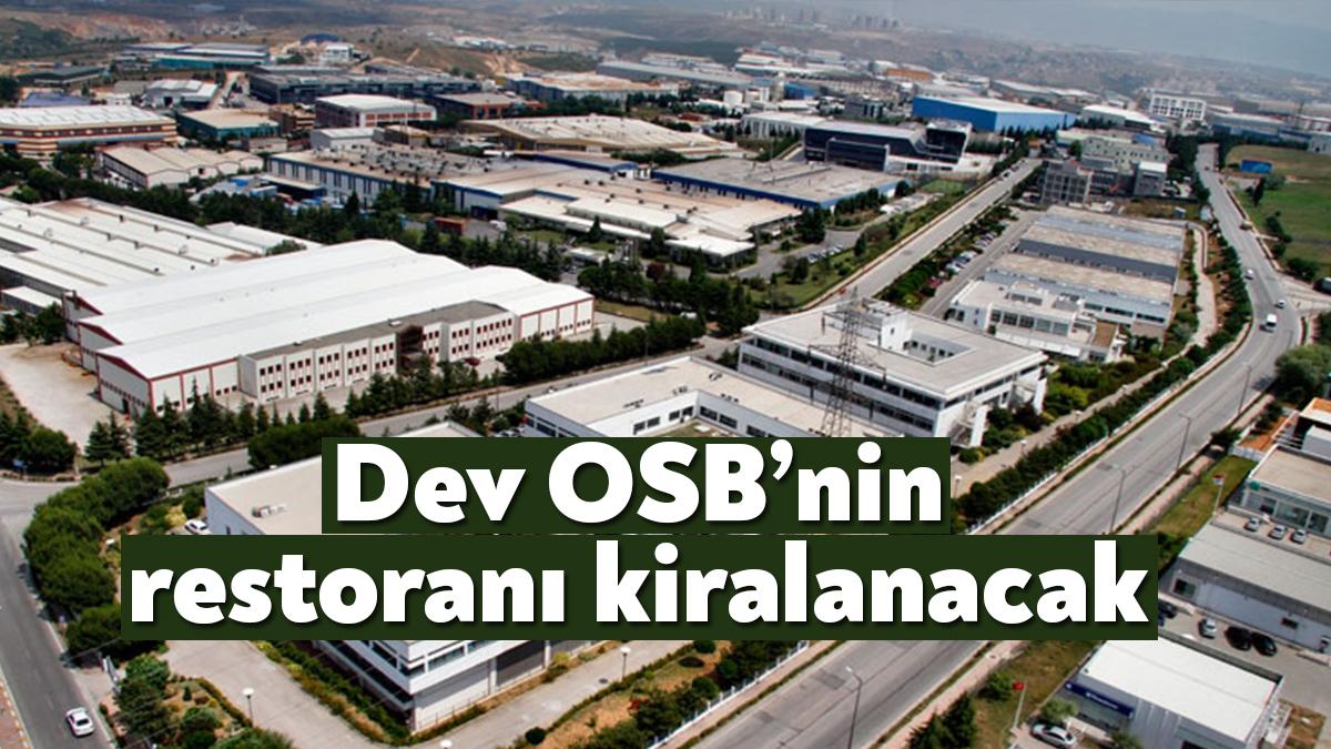 Gebze Organize Sanayi Bölgesi’nin (GOSB) sosyal tesisleri içinde bulunan restoran