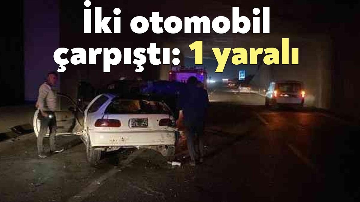 Kocaeli'nin Gebze ilçesinde iki otomobilin çarpışması sonucu meydana gelen kazada