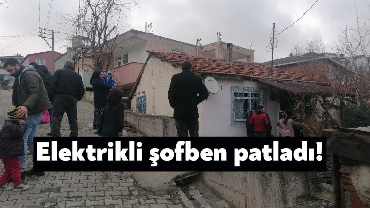 Kocaeli’nin Gebze ilçesinde bir gecekondu elektrikli şofbenin patlaması paniğe sebep