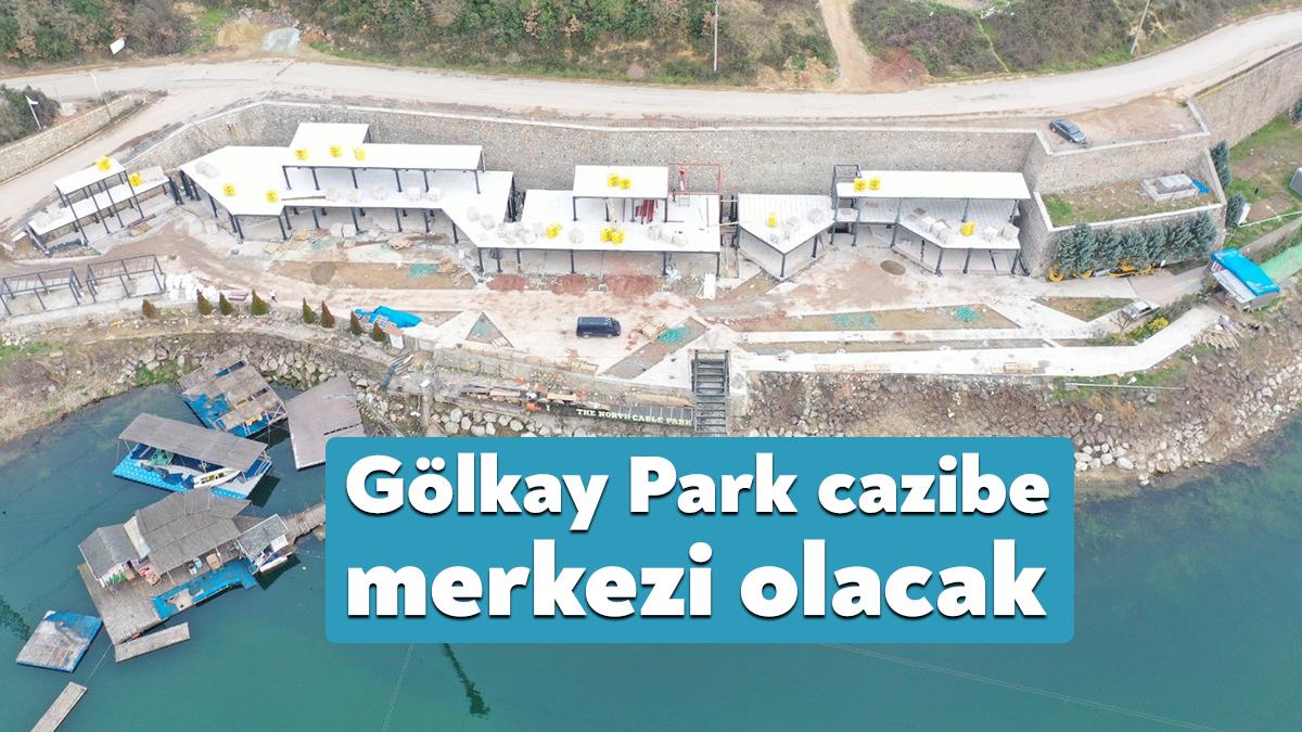 İzmit Belediyesi tarafından çalışmaların devam ettiği Gölkay Park, yeni cazibe