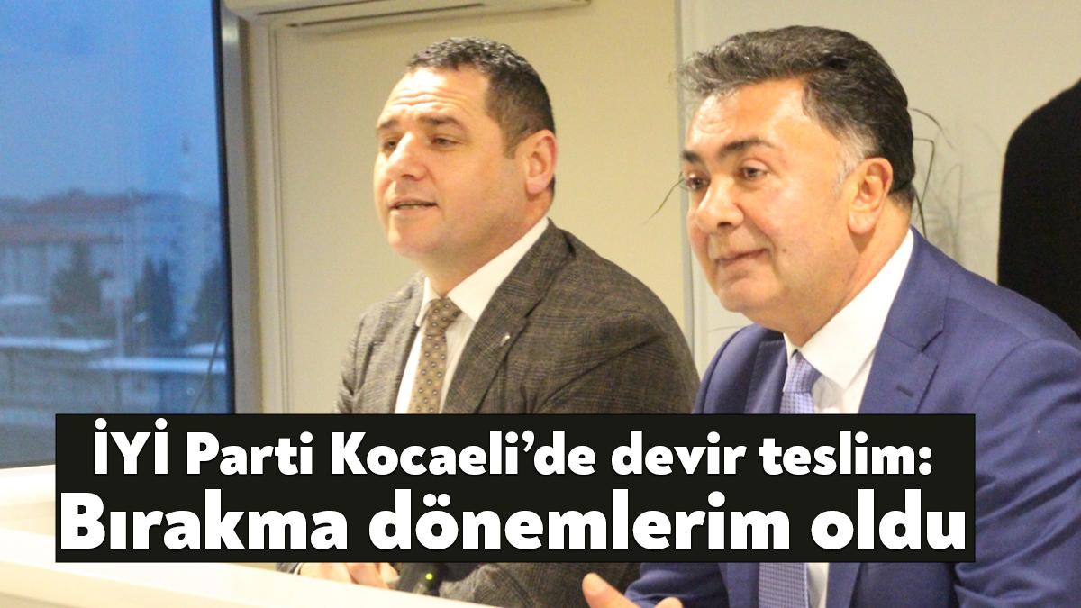 İYİ Parti Kocaeli’de devir teslim töreni yapıldı. Törende içini döken