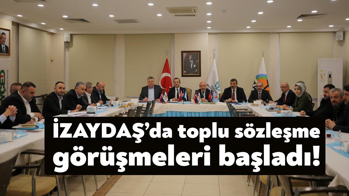 İZAYDAŞ’ta çalışan toplam 241 işçiyi ilgilendiren toplu iş sözleşmesinin ilk