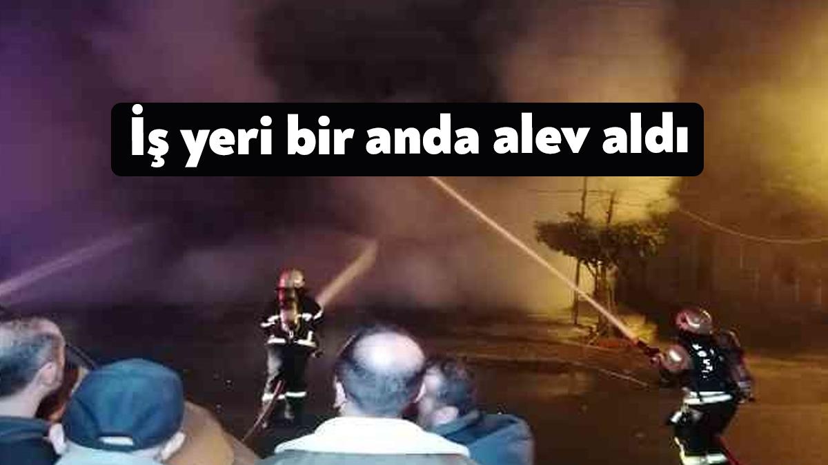 Kocaeli’nin Gebze ilçesinde oto tamir-yedek parça dükkanı alevlere teslim oldu.