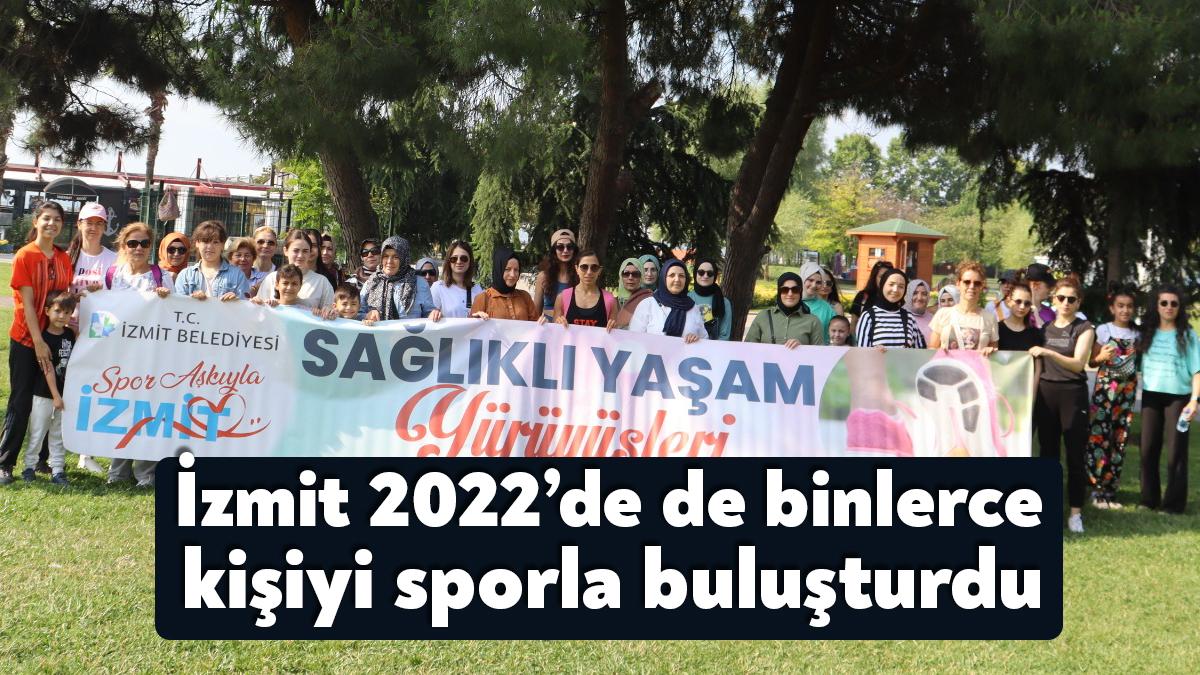 İzmit Belediyesi Spor İşleri Müdürlüğünün 2022 yılında gerçekleştirdiği programlar ile