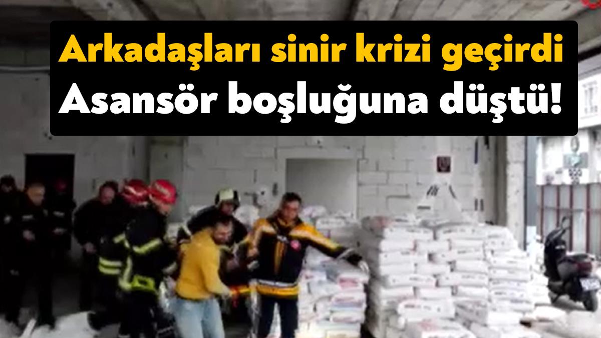 Kocaeli'nin İzmit ilçesinde bir inşaatın 4. katından asansör boşluğuna düşen