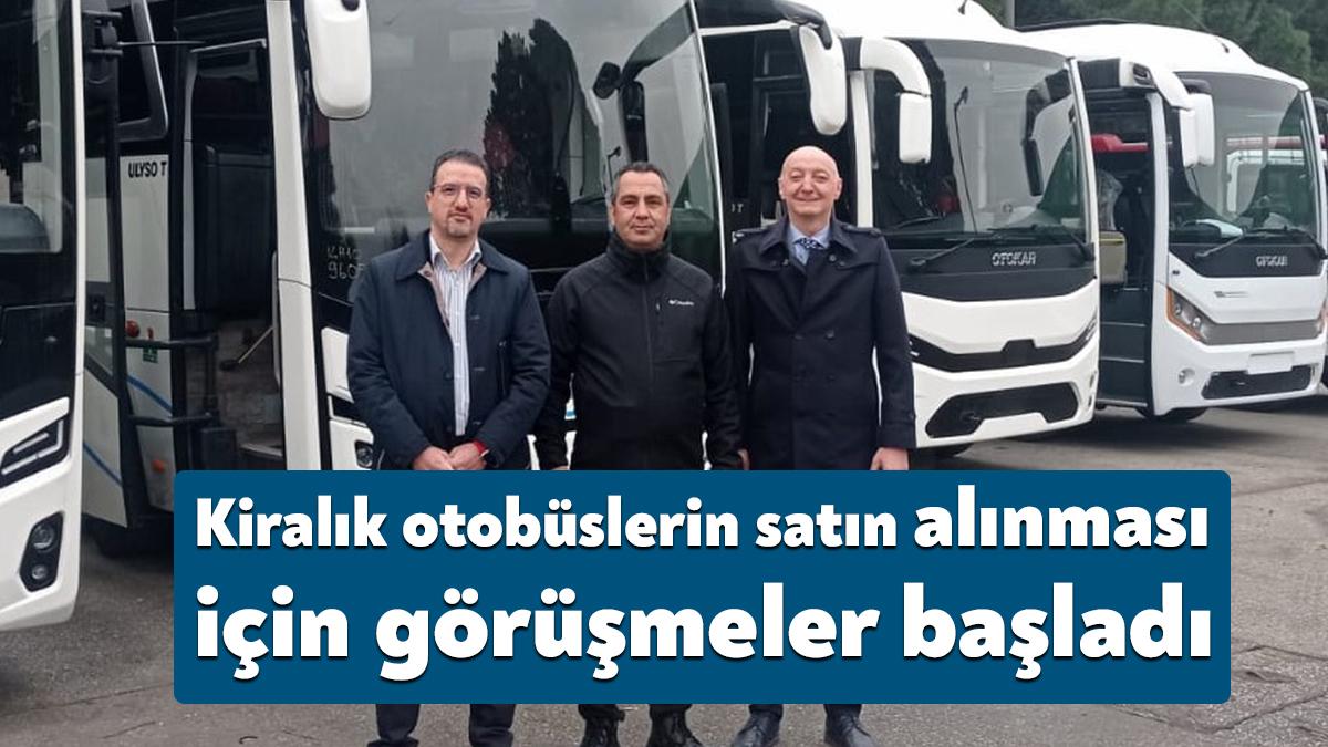 İzmit Belediye Başkan Yardımcısı Ünal Özmural, kiralık olan belediye otobüslerinin