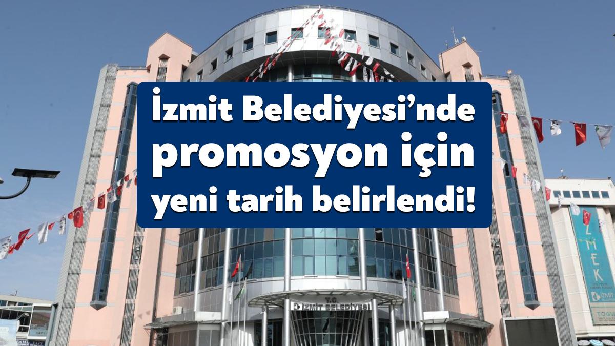 İzmit Belediyesi’nde düşük teklif nedeniyle iptal olan promosyon görüşmeleri için