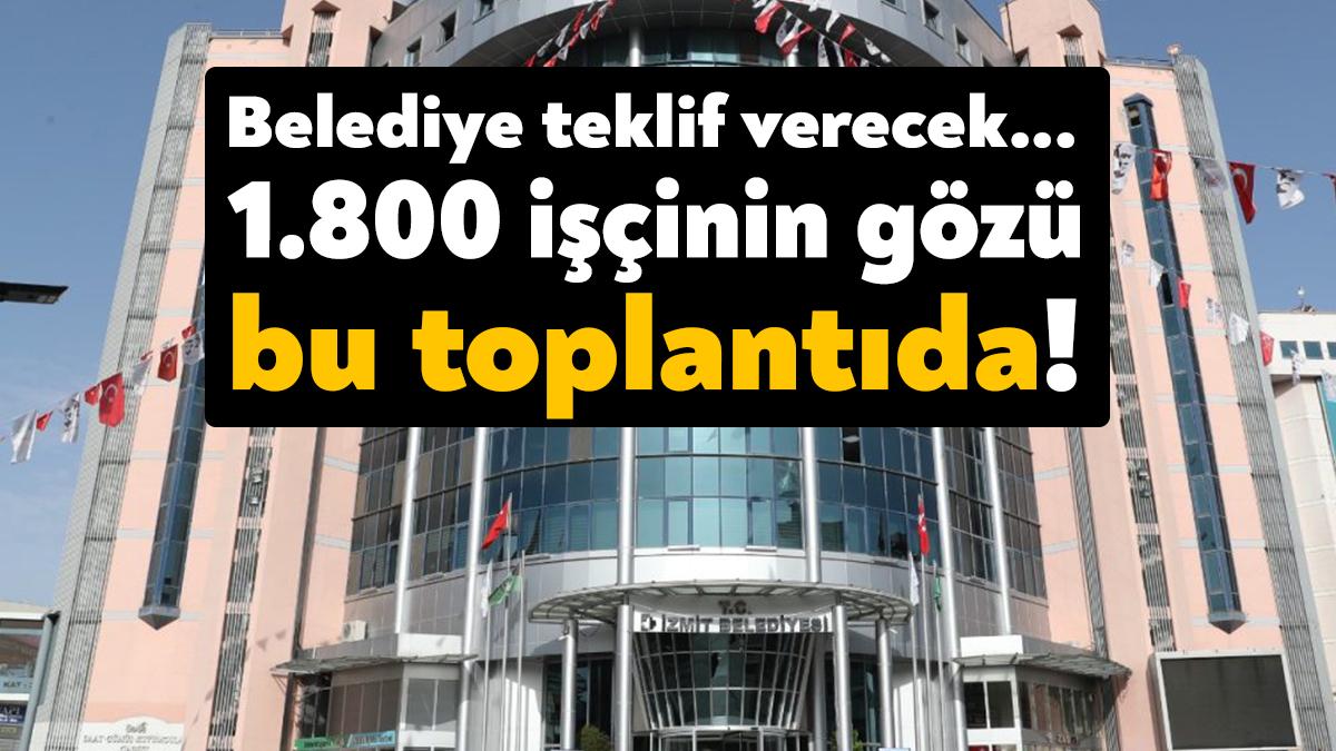 İzmit Belediyesi ile Genel İş Sendikası arasında süren toplu iş